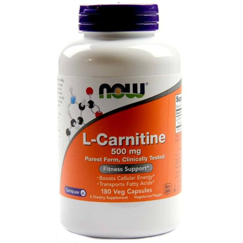 Now Foods L-Carnitine - 500 mg - 180 Vegetarian s