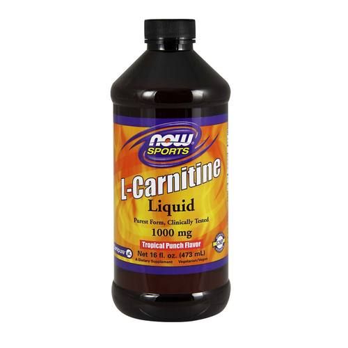 Now Foods L-Carnitine Tropical Punch - 1,000 mg - 16 fl oz Liquid