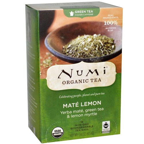 Numi Tea  Tea Mate Lemon - 18 tea bags