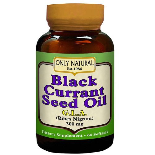 Only Natural Black Currant Seed Oil - 300 mg - 60 Softgels