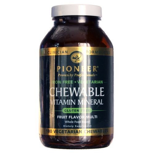 Pioneer Chewable  Mineral Iron Free - 180 Fruit Chews