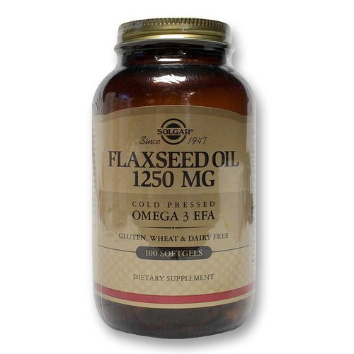 Solgar Flaxseed Oil 1250 mg - 100 Softgels