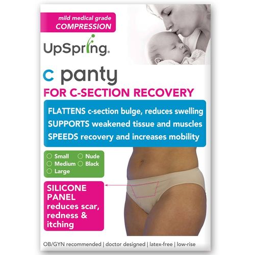 UpSpring Classic Waist C-Section Recovery Underwear Nude - Small
