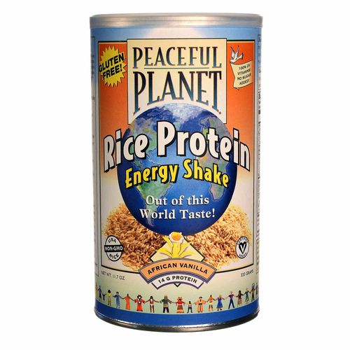 VegLife Peaceful Planet Rice Protein Energy Shake African Vanilla - 11.75 oz