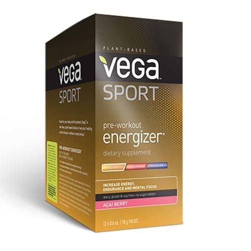 Vega Sport Pre-Workout Energizer Acai Berry - 12 - 0.06 oz Packs