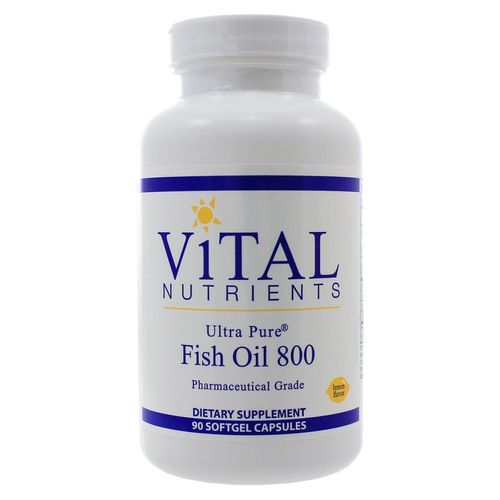 Vital ents Ultra Pure Fish Oil 800 Lemon - 90 Softgel s