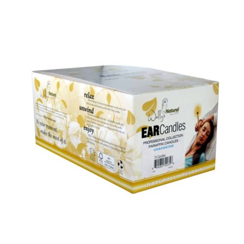 Wally's Paraffin Ear Candle Unscented - 75 pack