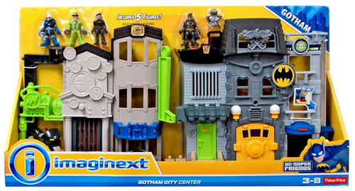 Fisher Price DC Super Friends Batman Imaginext Gotham City Center 3-Inch Figure Set
