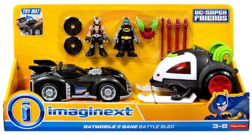 imaginext batmobile dc super friends set