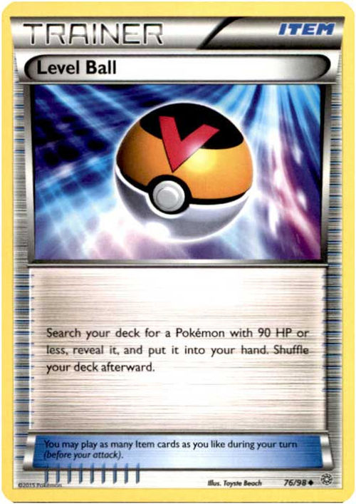 Pokemon X & Y Ancient Origins Uncommon Level Ball #76