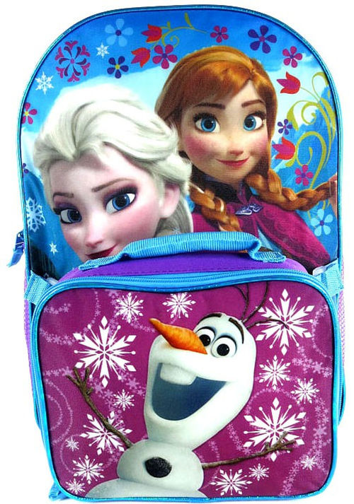 Disney Frozen Anna, Elsa & Olaf Backpack & Lunch Kit