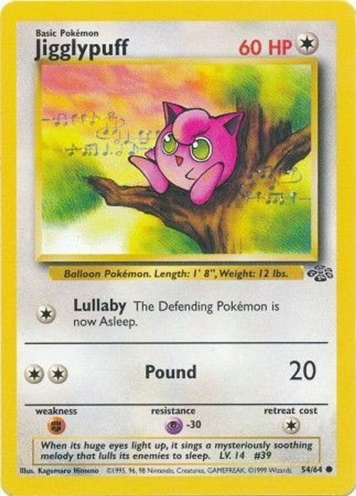 Pokemon Jungle Common Jigglypuff #54