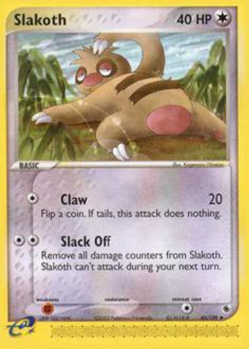 Pokemon EX Ruby & Sapphire Uncommon Slakoth #45