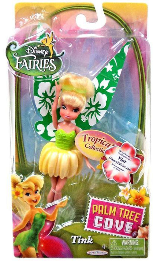 Disney Fairies Palm Tree Cove Tropical Collection Tink 4.5-Inch Figure [Green & Yellow]