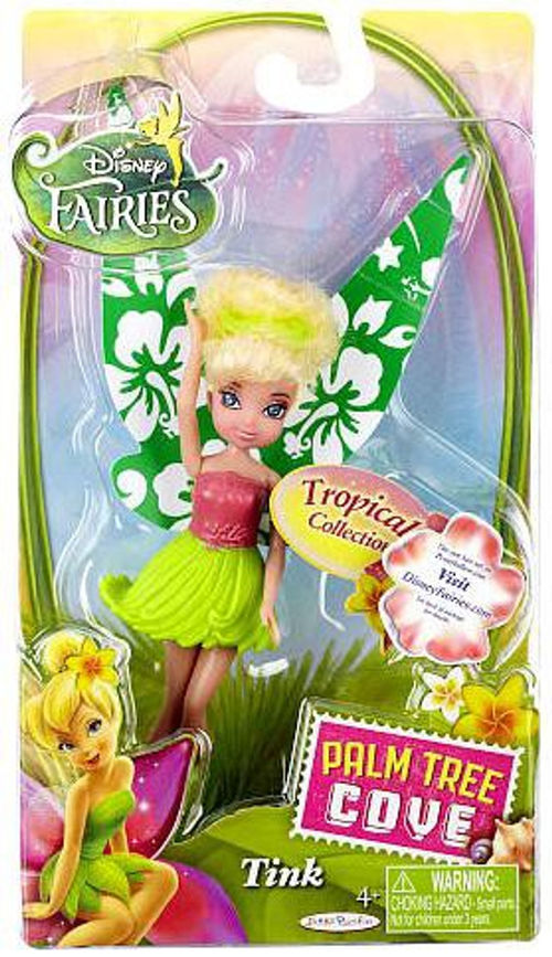Disney Fairies Palm Tree Cove Tropical Collection Tink 4.5-Inch Figure [Green & Pink]