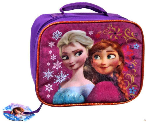 Disney Frozen Anna & Elsa Lunch Tote [Flowers & Snowflakes]