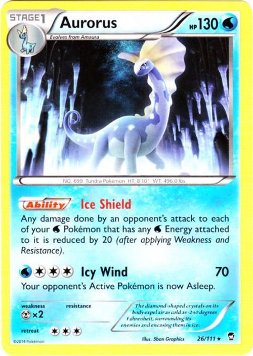 Pokemon X & Y Furious Fists Rare Aurorus #26