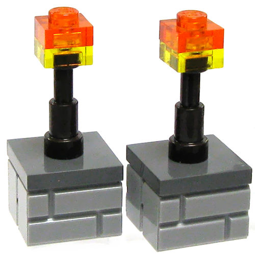 LEGO Minecraft Pair of Torches Accessory [Loose]