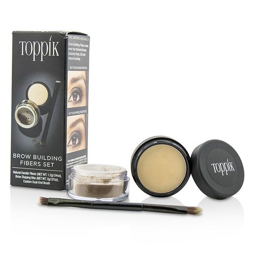 Toppik Brow Building Fibers Set - # Light Brown