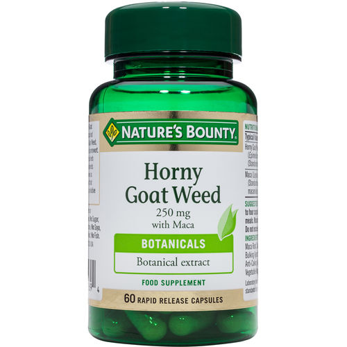 Nature's Bounty Horny Goat Weed 250mg with Maca 60 Rapid Release s
