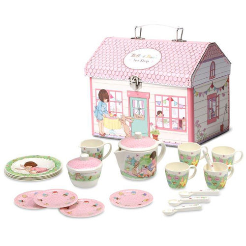 Belle & Boo Melamine 19 Piece Tea Set in House Box
