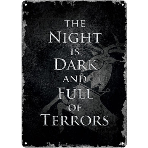 Game of Thrones The Night is Dark Small Tin Sign