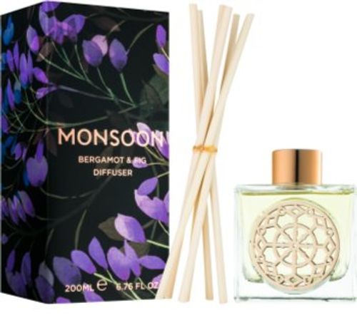 Monsoon Bergamot & Fig Aroma Diffuser With Refill 200 ml