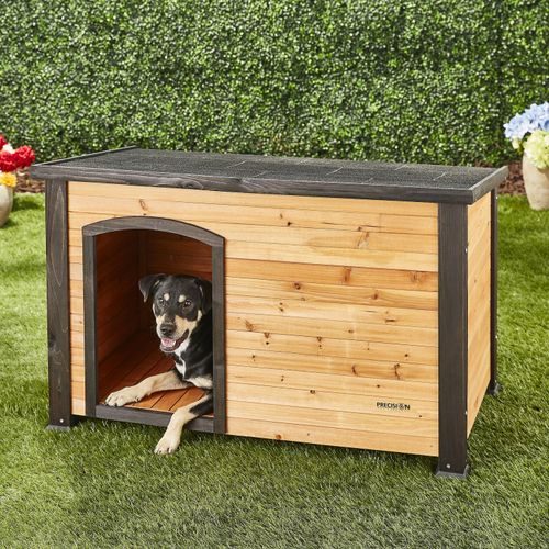 precision pet extreme log cabin dog house