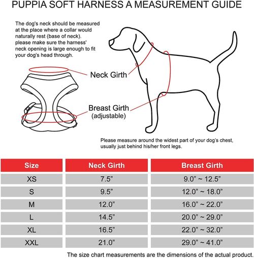 puppia soft dog harness