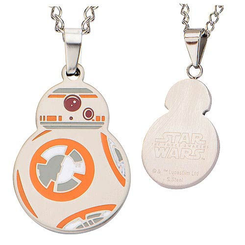 Star Wars: Episode VII - The Force Awakens BB-8 Cutout Stainless Steel Pendant Necklace