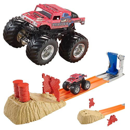 hot wheels monster jam brick wall breakdown