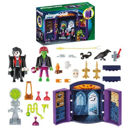 playmobil haunted house play box