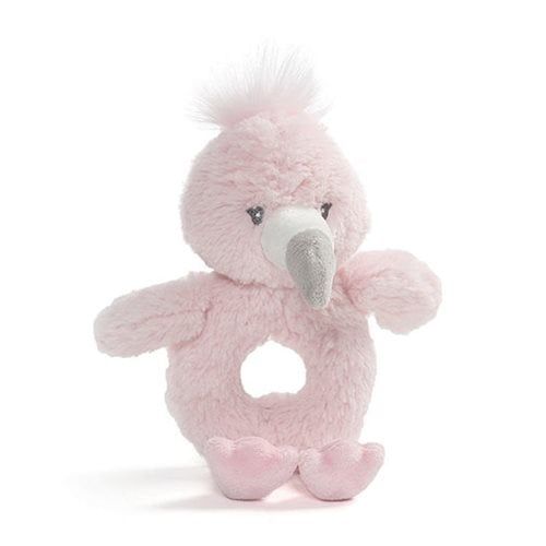 Baby Toothpick Flamingo Ring Rattle