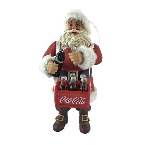 Coca-Cola Santa Opening Coke Bottle Ornament