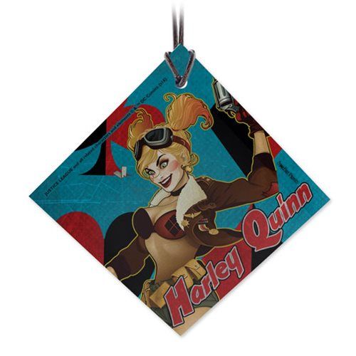 DC Bombshells Harley Quinn StarFire Prints Hanging Glass Ornament