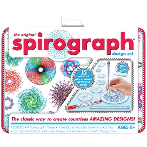 Spirograph Art Design Set Tin