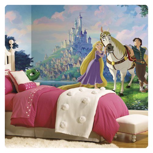 Tangled Rapunzel XL Chair Rail Prepasted Mural