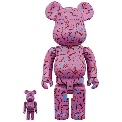 Keith Haring Design #2 100% and 400% Bearbrick Figures