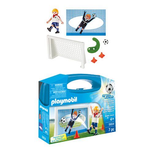 playmobil soccer shootout carry case