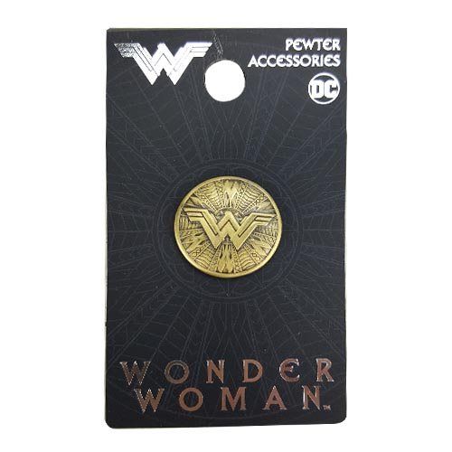 Wonder Woman Shield Pewter Lapel Pin