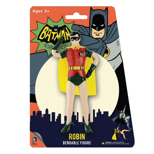 Batman Classic TV Series Robin 5 1/2-Inch Bendable Figure