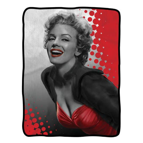 Marilyn Monroe Red Fleece Throw Blanket