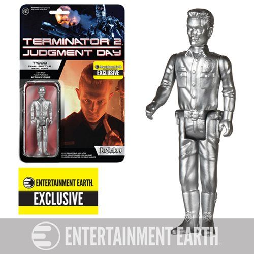 Terminator 2 T-1000 Metallic ReAction 3 3/4-Inch Retro Action Figure - Entertainment Earth Exclusive