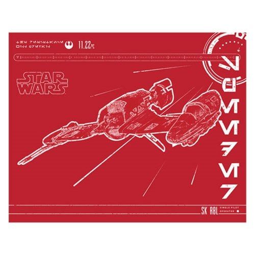 Star Wars: The Last Jedi SK RBL Ship Vintage Canvas Print