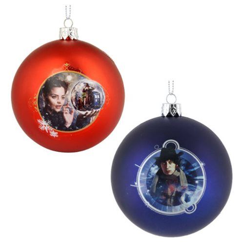 Doctor Who Shatterproof 3 1/4-Inch Ball Ornament Set