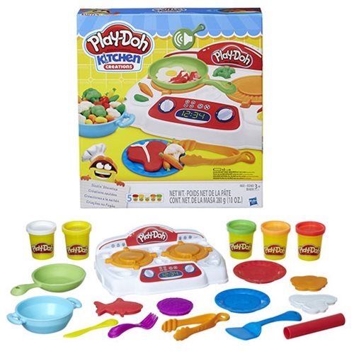 play doh kitchen creations sizzlin stovetop