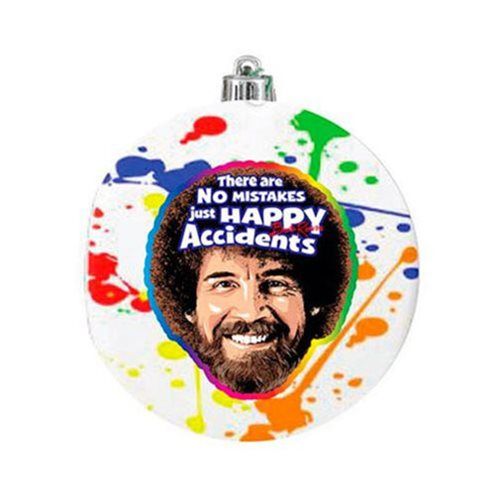 Bob Ross Red 80mm Glass Ball Ornament