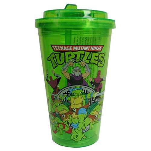 Teenage Mutant Ninja Turtles Group 16 oz. Flip-Straw Travel Cup