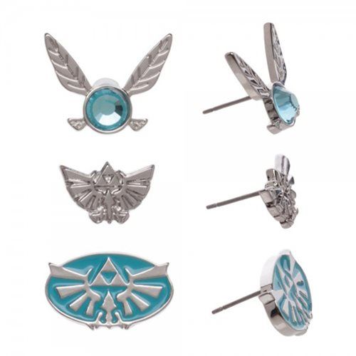 Legend of Zelda Earrings 3-Pack Set