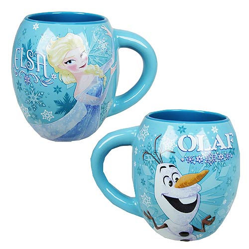 Disney Frozen Elsa and Olaf 18 oz. Oval Mug
